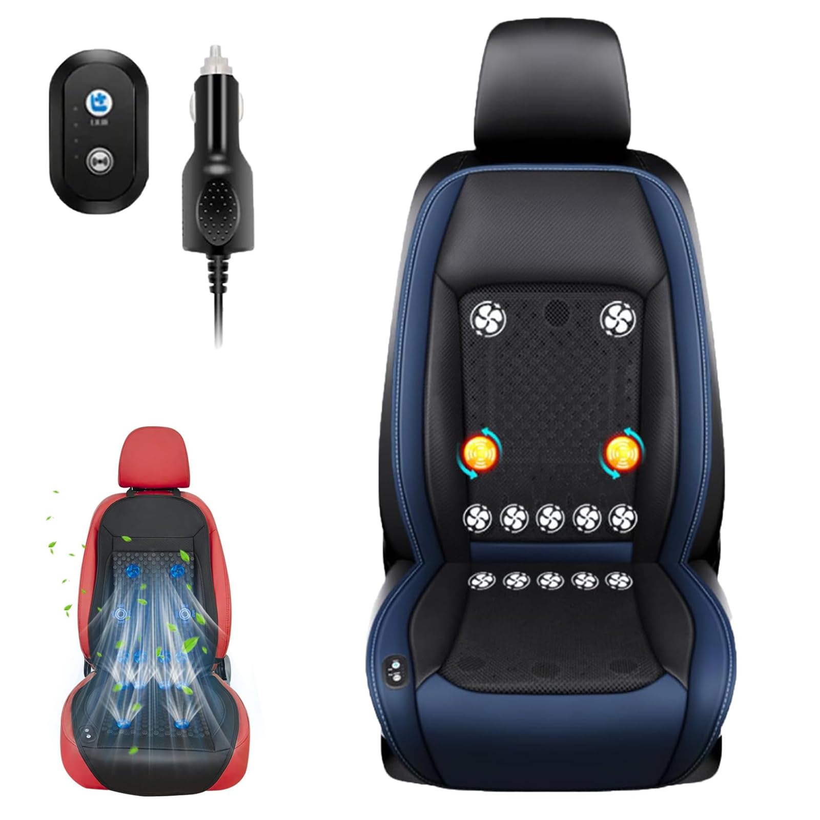 Ventilated Car Seat Cushion – Cooling & Ergonomic Comfort